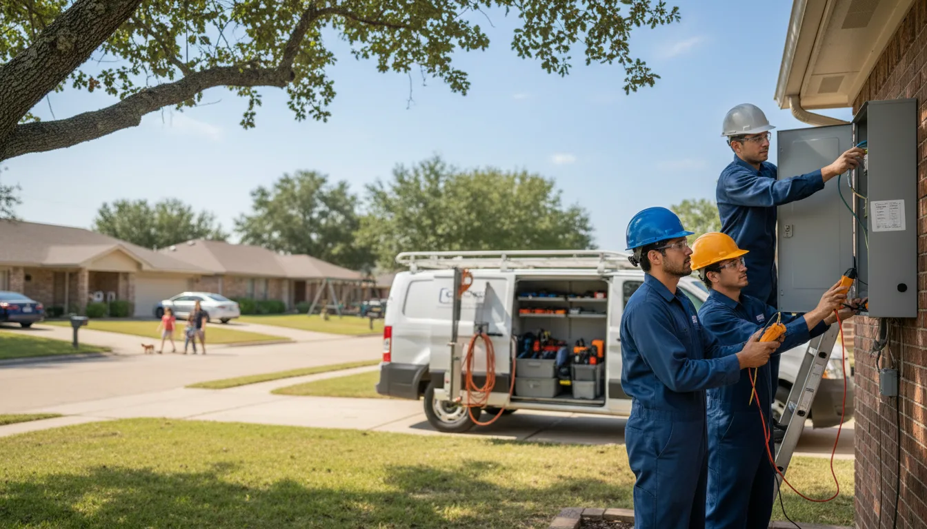 Certified electrician providing emergency electrical services in Crandall, GA